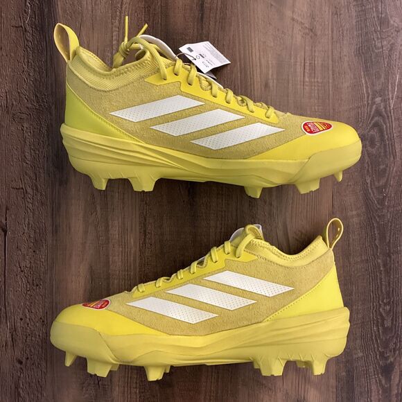 Adidas Adizero Impact TPU 2.0 BSB Men Size 9.5 Yellow Baseball Cleats JS2980 main image 4